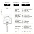 thumbnail image 2 of Heat Pump Room Controller 4.8 Inch Color LCD Screen Programmable Touch Control for Home Office Hotel, 2 of 7