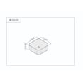 thumbnail image 3 of Fine Fixtures Square Thin Edge Vessel Sink Vitreous China W/O Overflow, 3 of 3