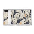 thumbnail image 2 of JIALIOU Nylon Trifold Card Wallet with ID Window Zipper Pocket for Men Women Teen Cartoon Golden Retriever, 2 of 7