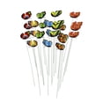 thumbnail image 2 of 24x Butterfly Garden Stakes Adornos de césped Patio Patio Patio trasero Patio de parque realista Decoración versátil al aire libre, 2 of 9