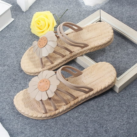 

Summer Slippers For Women Beach Accesseories Flip Flops For Women Women S Summer Sunflower Beach Foreign Trade Slippers Swimming Pool Accessories Mens Women Slippers