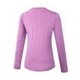 thumbnail image 2 of Slim Quick-drying Stretch Top Women T-shirt Autumn And Winter Plus Velvet Yoga Long-sleeved Fitness Running Sports Training Clothes, 2 of 5