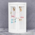 thumbnail image 1 of 1:12 casa de muñecas Mini muebles modelo baño Micro escena cuarto de ducha blanco, 1 of 5