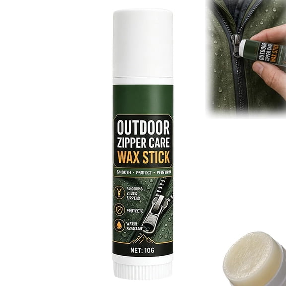 Smooth Glide Zipper Lubricant Wax Stick,Zipper Wax Lubricant Stick | Waterproof Zipper Snap Lube Universal Grease for Stuck Zippers, Smooth Sliding Action