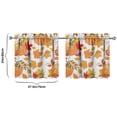 thumbnail image 4 of Caf Curtains Autumn Theme Harvest Festival Pumpkin Patch Thanksgiving,27.5x24in kitchen curtains fall holiday curtain, 4 of 4