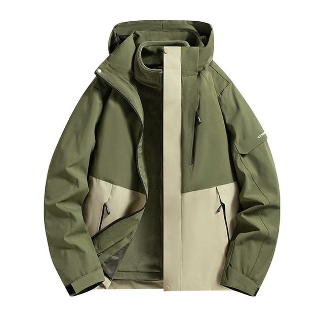 Yuyuzo Vestes pour Femmes Imperméables à Capuche Randonnée Coupe-Vent Extérieur Imperméable Surdimensionné