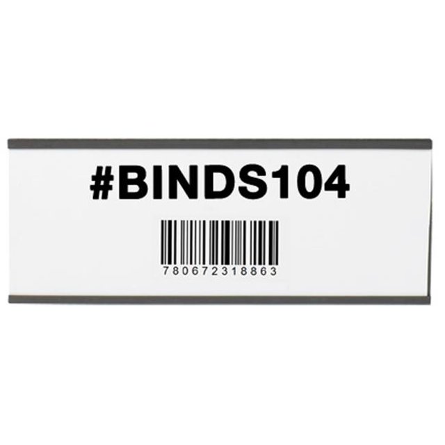 Box Partenaires LH199 3 x 8 Po Porte-Cartes Magnétique C-Channel - Pack de 25