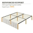 thumbnail image 7 of Yaheetech Queen Size Upholstered Bed Frame with 4 Storage Drawers, Beige, 7 of 7