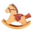 thumbnail image 4 of simhoa Mini Wooden Rocking Horse Model Miniature Horse Statue for Patio Shelf Porch, 4 of 8