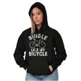 thumbnail image 4 of Single Like My Bicycle Gear Hipster Unisex Plus Fleece Graphic Hoodie Brisco Brands 2X, 4 of 5