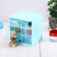 thumbnail image 5 of Uxcell Cosmetic/Makeup Organizer Box, 6 Drawers for Cosmetics Bathroom, Light Blue, 5 of 5