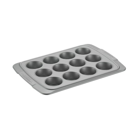 Meyer Corporation Cake Boss Deluxe Nonstick Bakeware 12 - Cup Muffin Pan, Gray