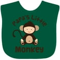 thumbnail image 3 of Inktastic Papas Little Monkey Boys Funny Boys or Girls Baby Bib, 3 of 4