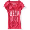 thumbnail image 1 of Camiseta gráfica Aeropostale para mujer Aero Surf Burnout Rosa Mediana, 1 of 1