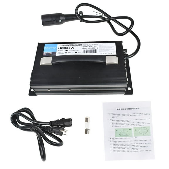 SEBLAFF Battery Charger Fit For Ezgo 48V 15 AMP Golf Cart 48 Volt Round 3 Pin Plug