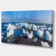 thumbnail image 2 of Ice Blocks on Sand Beach - Seashore Photo Canvas Art Print, 2 of 4