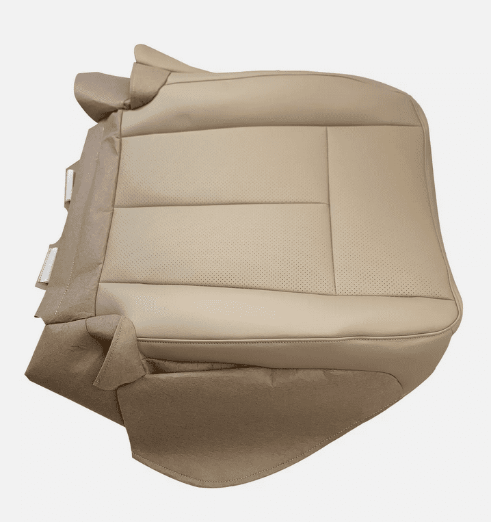 Seat Cover Front for 2007-2014 Ford Expedition Both Side Leather PERF Bottom Tan
