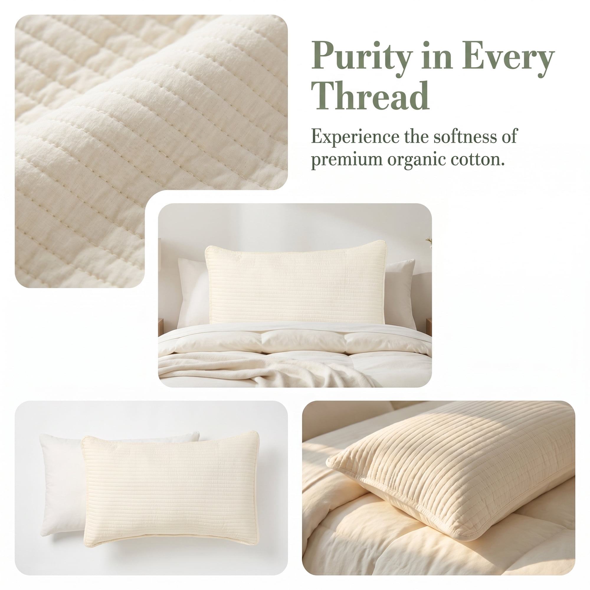 Unique Bargains Envelope-style Pillow Protector, 1 Pack Quilted Pillow Protector Beige