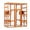 Orange, variant on Pefilos 70" Outdoor Cat House for Large Cats, Enclosure Wood Cat Cage with Platforms and Small House, Kitty Catio Condo Playpen, Gray
