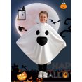 thumbnail image 5 of Toddler Baby Girls Boys Halloween Costume Cosplay Ghost Smile Cape Cloak Fancy Party Hoodie 1-6 Years, 5 of 8