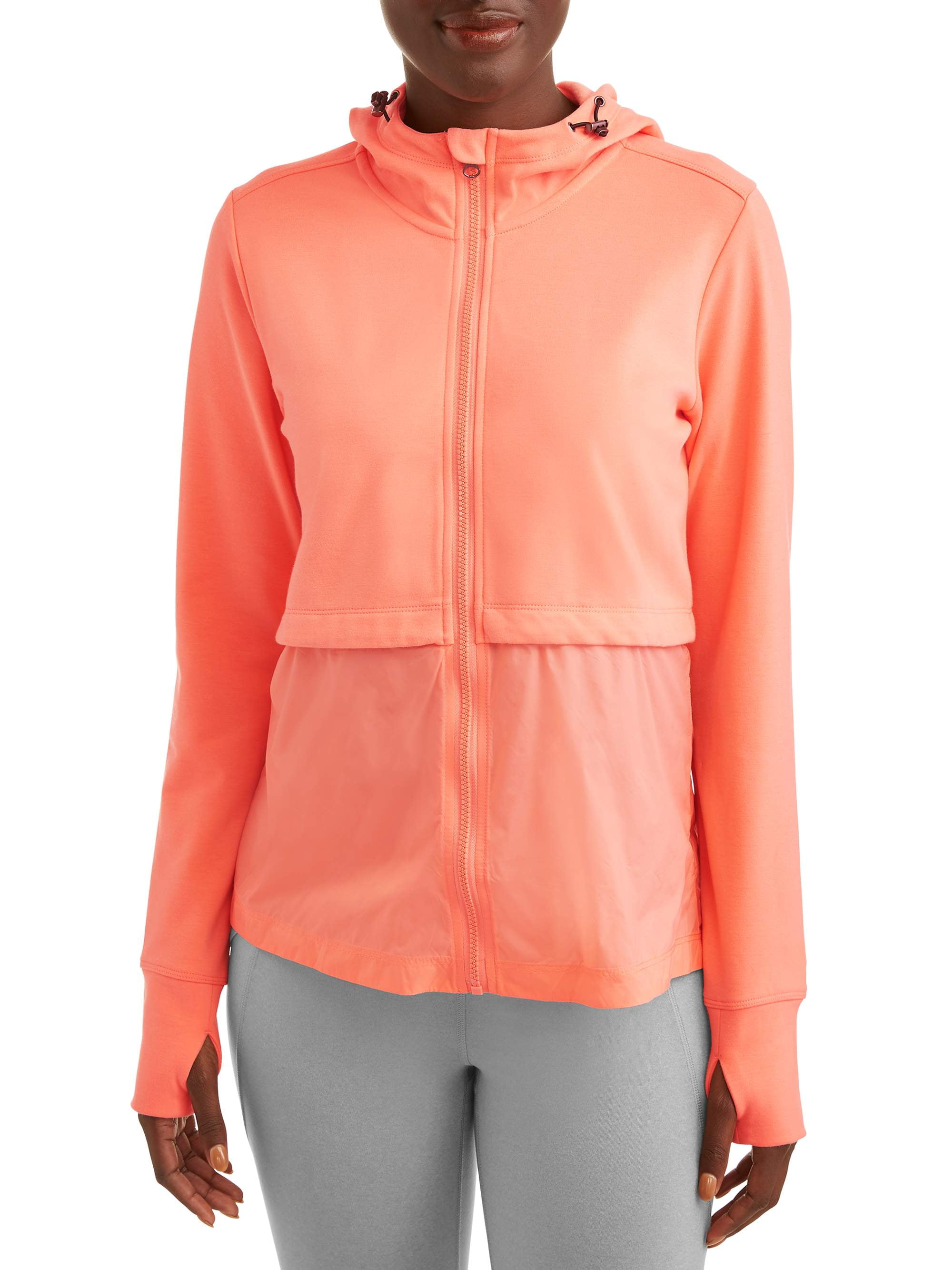 athletic works women's active full zip jacket