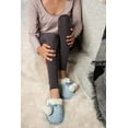 thumbnail image 5 of Soft Faux Fur Woven Woolen Warm Comfy Plush Slippers with Pom Poms, 5 of 7
