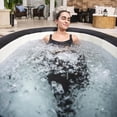 thumbnail image 3 of SaluSpa: Glacial Dip - Cold Plunge Inflatable Tub - 60x36x28", Black Marble, Ice Bath, FortiFiber, Polar Shield Year Round Use, Cover & Storage Bag, 3 of 12