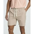 thumbnail image 5 of 3 Pack: Men's Cotton 7" Walk Short With Back Pocket & Drawstring - Casual Wear, 5 of 6