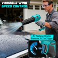 thumbnail image 3 of Soplador de hojas inalámbrico TAIRDA Mini Turbo Jet 18V para Makita, 3 of 8