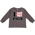 thumbnail image 3 of Inktastic I Love Pigs Boys or Girls Long Sleeve Toddler T-Shirt, 3 of 5