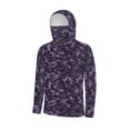 thumbnail image 5 of QIUOMBBP Women's Sun Protection Hoodie Long Sleeve Ice Silk Camo UPF 50+ Shirt with Face Mask & Thumb Holes Summer Plus Size Breathable Sport Tops Multicolor XXXL, 5 of 8