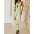 thumbnail image 2 of Biezeib Women Slip Dress, Spaghetti Straps V-neck Fruit Print Swing Dress Summer Long Dress, 2 of 6