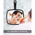 thumbnail image 5 of VeZee's Professional Salon Hair Stylist Large Handheld Mirror w/Handle Wide Angle Barber Hairdressing Mirror Square Makeup Mirror: Black: 1CT, 5 of 5