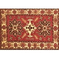 thumbnail image 1 of Ahgly Company Indoor Rectangle Geometric Brown Traditional Area Rugs, 8' x 10', 1 of 4