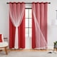 thumbnail image 1 of Cortinas XiDi Kids Unicorn Star Blackout, 160 x 132 cm, 2 unidades, color rojo, 1 of 8