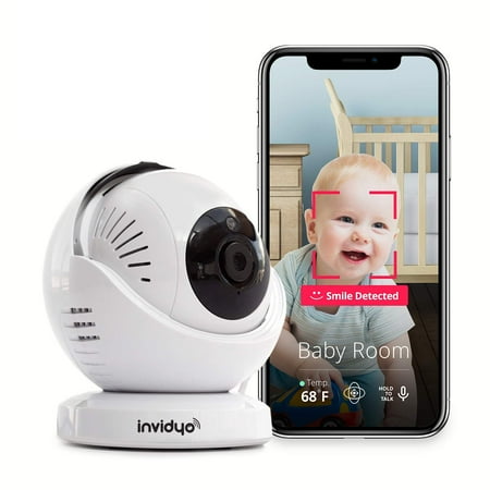 UPC: 0853860006022 | Invidyo FHD 1080p Pan and Tilt Video Baby Monitor – White