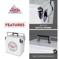 thumbnail image 6 of Coors Light Retro Ice Chest Cooler with Bottle Opener 13L (14 qt), White and Silver, 6 of 13