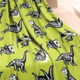 thumbnail image 3 of Green Dinosaurs Skeletons Pattern Blanket,Comfortable Soft Flannel Throw Blanket,All Season,Warm Lightweight Blankets for Sofa Bed Couch Living Room Chair,30"x40", 3 of 4