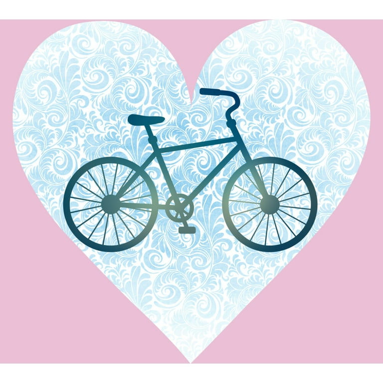 Love my bike Girls Pink Graphic Tee Design By Humans XS