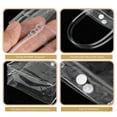 thumbnail image 3 of SOFEIYA 5PCS Reusable Clear PVC Plastic Tote Bag with Clear Handle Beautiful Bag, 3 of 9