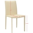 thumbnail image 6 of SAFAVIEH Karna Modern Fully Upholstered Dining Chair, Set of 2 (18.9 in. W x 22.8 in. D x 35.8 in. H), 6 of 7