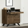 thumbnail image 1 of Meubles South Shore Flam Bureau secrétaire multifonctions Noyer naturel, 1 of 25