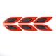 thumbnail image 1 of sweethay Pegatina reflectante de carcasa de coche de 6 piezas, pegatinas antideslizantes de fibra de carbono, decoración anticolisión para automóvil, Automoción decorativa y accesorios Rojo sweethay VI017626-02B, 1 of 6