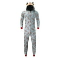 thumbnail image 3 of Pyjamas de Noël Assortis pour la Famille Combinaison à Capuche Renne une Pièce, 3 of 3