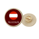 thumbnail image 1 of La bandera europea, Viena, Austria Broche de oro metálico circular, 1 of 3