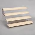 thumbnail image 6 of 4 Tier Figure Display Stand Acrylic Wood Display Stand Display Shelf Riser Model Stand with Dot Stickers for Crafts Showing Storage Display Collection 11.8x8.4x6.2, 6 of 9