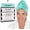 Aquamarine, variant on Microfiber Hair Towel Wrap for Women – Large Fast Drying Hair Towel with Patented Clip – Anti-Frizz, Super Absorbent, Silky Smooth Microfiber – Plopping Hair Wrap for Curly, Wavy & Straight Hair