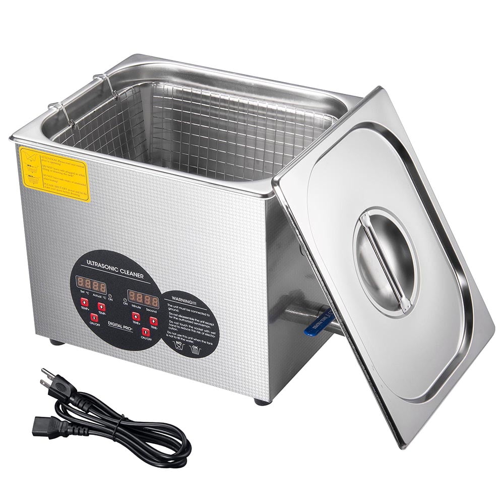 Buy 10 L Liter Stainless Steel Ultrasonic Cleaner 490W Digital Timer Heater  Jewelry Glasses Tattoo Dental Cleaning Machine Online at Lowest Price in  Ubuy Saint Helena, Ascension and Tristan da Cunha. 187926337