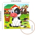 thumbnail image 3 of Paquete de 12 rompecabezas para niños pequeños Rompecabezas de animales de madera 9 piezas con 12 bolsas organizadas para niños de 2 3 4 5 años Rompecabezas educativos preescolares, 3 of 5