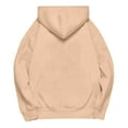 thumbnail image 6 of Piuwrlz Velvet Hoodies for Kids Girls Boys Hood Sweatshirts Comfortable Hoodie Khaki Size 11-12Years, 6 of 8